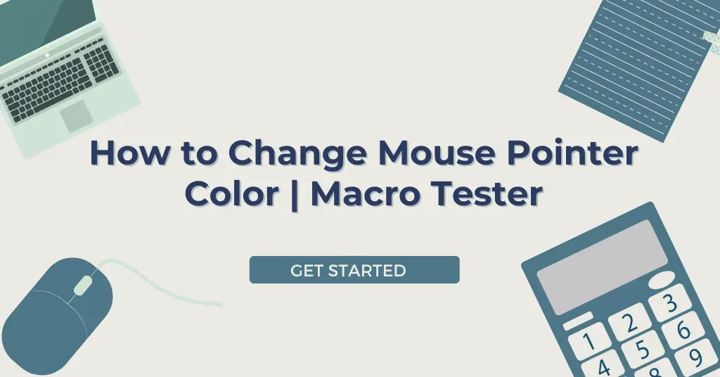 How to Change Mouse Pointer Color